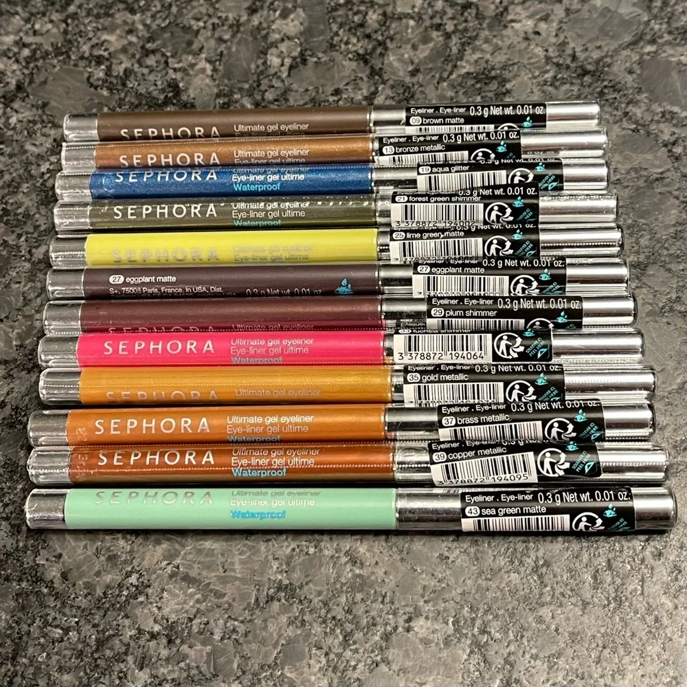 Select your Sephora Ultimate Gel Eyeliner Waterproof 12 shades available